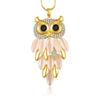 High-end Women's Long Opal Owl Fashion Accessories Pendant Necklace