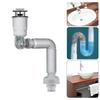 Rotatable Anti Odor Drain Pipe Easy To Install & Clean ABS Rotating Drain Pipe Bathroom Accessory for Washbasin & Sink