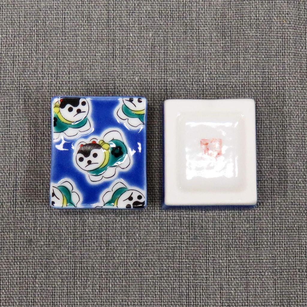 Stylish Kutani Ware Pair Chopstick Rest Inuhariko Ceramic Cutlery Made In Japan Set, Rest,