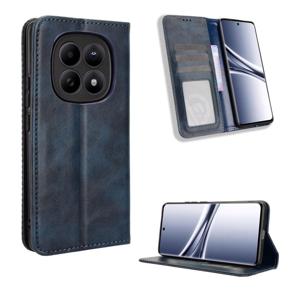 Pro Xiaomi Poco M8 5G/Redmi Note 15 5G (Globální)/Poznámka 15 4G (Globální) Kožené pouzdro Peněženka Stojánek Retro Textura Kryt na telefon