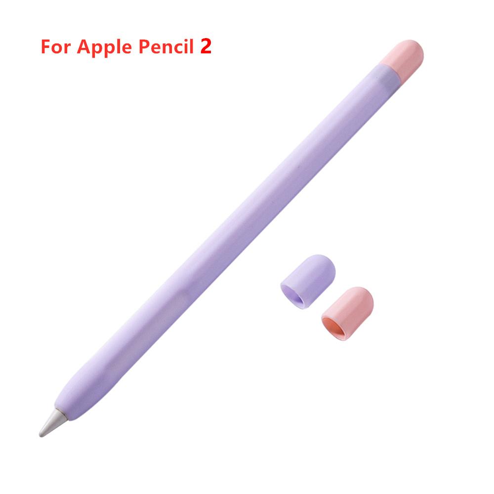 Soft Silicone Pen Cover Protector For Apple Pencil 1st 2nd Generation Touchscreen Stylus Pen 2 1 Anti Slip Protective Case Cover