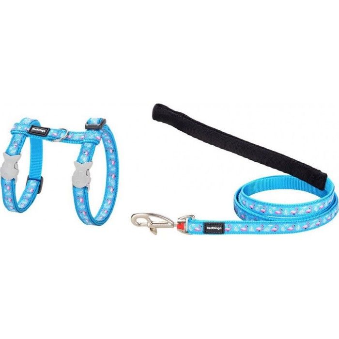 Harnais Pour Chien - NC - Flamingo Turquoise - Couleur Bleu - Accessoire Unique - EAN 9330725080362