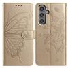For Samsung Galaxy A35 5G Case Butterfly Imprinted Wallet Stand PU Leather Flip Phone Cover with Strap