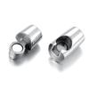 Stainless Steel Magnet Buckle 6mm 8mm Hole Magnetic Clasp for Leather Cord Reliable Connector for DIY Jewelry Projects