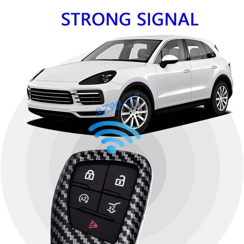 Abs Carbon Fiber Car Smart Key Cover Case Keychain For Buick Envision Chevy Tahoe Suburban Colorado Traverse Gmc Yukon Canyon