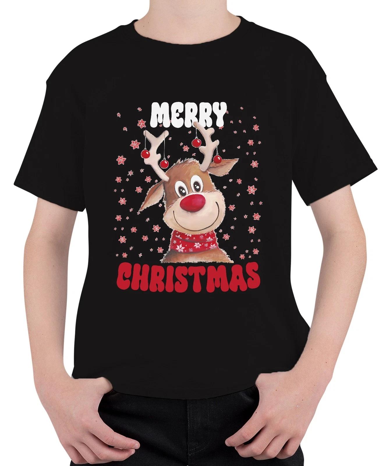 С Рождеством Reh Rentier Süß - Рождество Xmas Christmas Унисекс Детская Футболка S