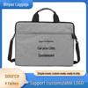 2025 Große Laptoptasche mit Crossbody-Gurt für Xiaomi, Huawei, Apple - Einfarbige Tasche mit Logo-Aufdruck
