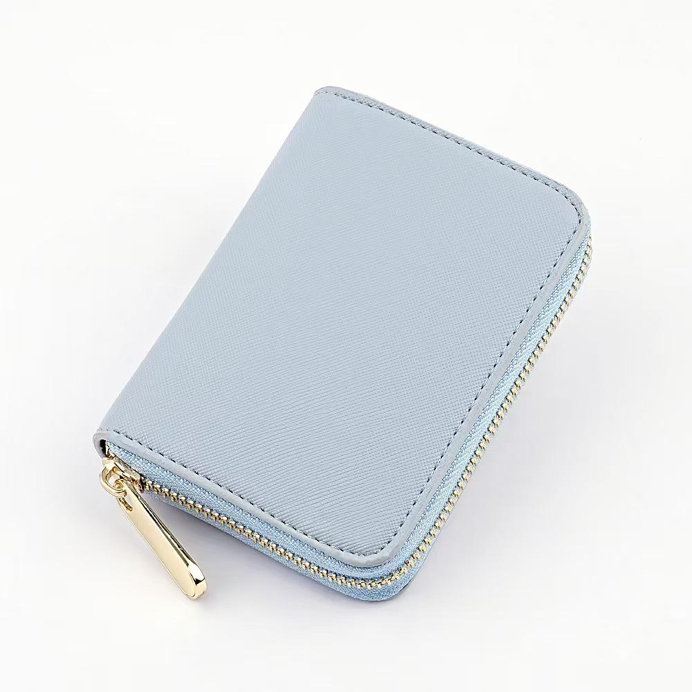 Japanisches Damen Crossgrain Kurzportemonnaie und Münzfach.