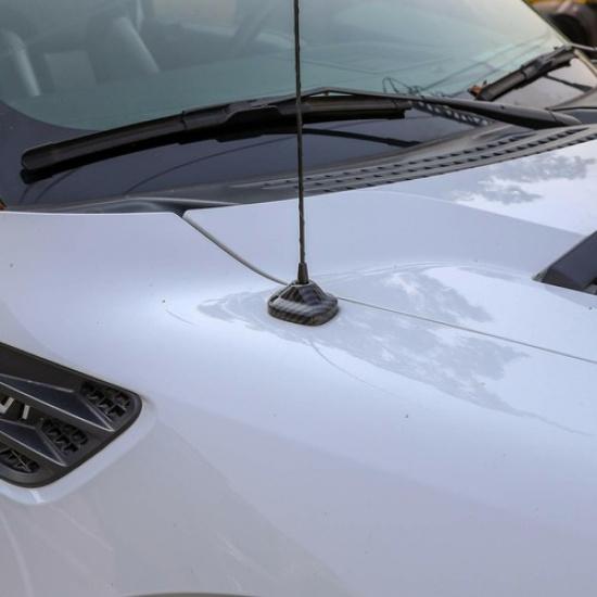 for F150 Radio Antenna Base Cover Trim for Ford F150 2009-2014 Carbon Fiber
