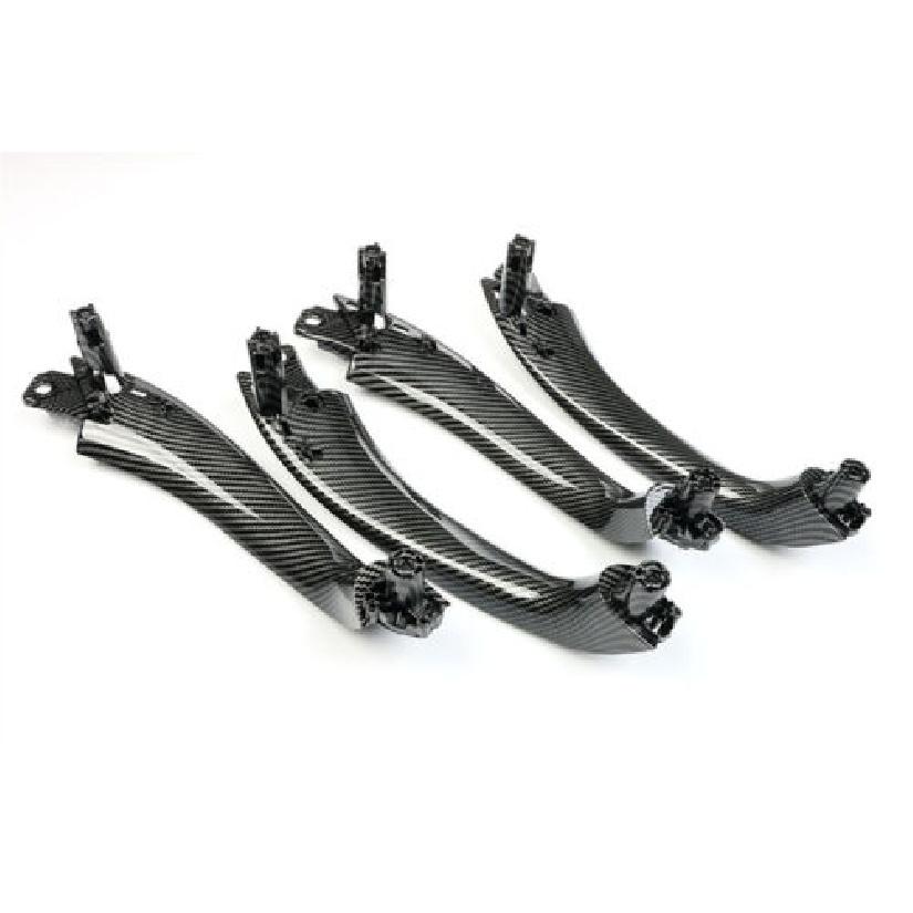 4x ABS Carbon Fiber Car Interior Door Handle Ide Part For BMW X3 G01 X4 G02