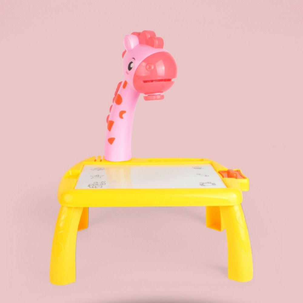 Multifunctional LED Projector Painting Board Painting Set Giraffe Painting Desk Learning Tools