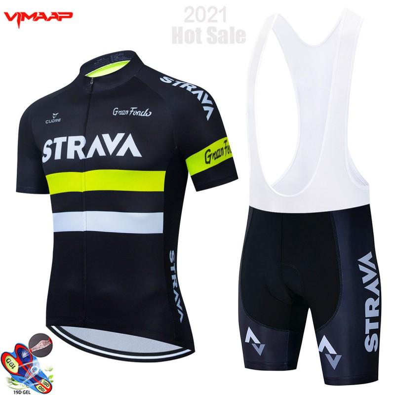 Strava Mens Cycling Jersey Bib Shorts