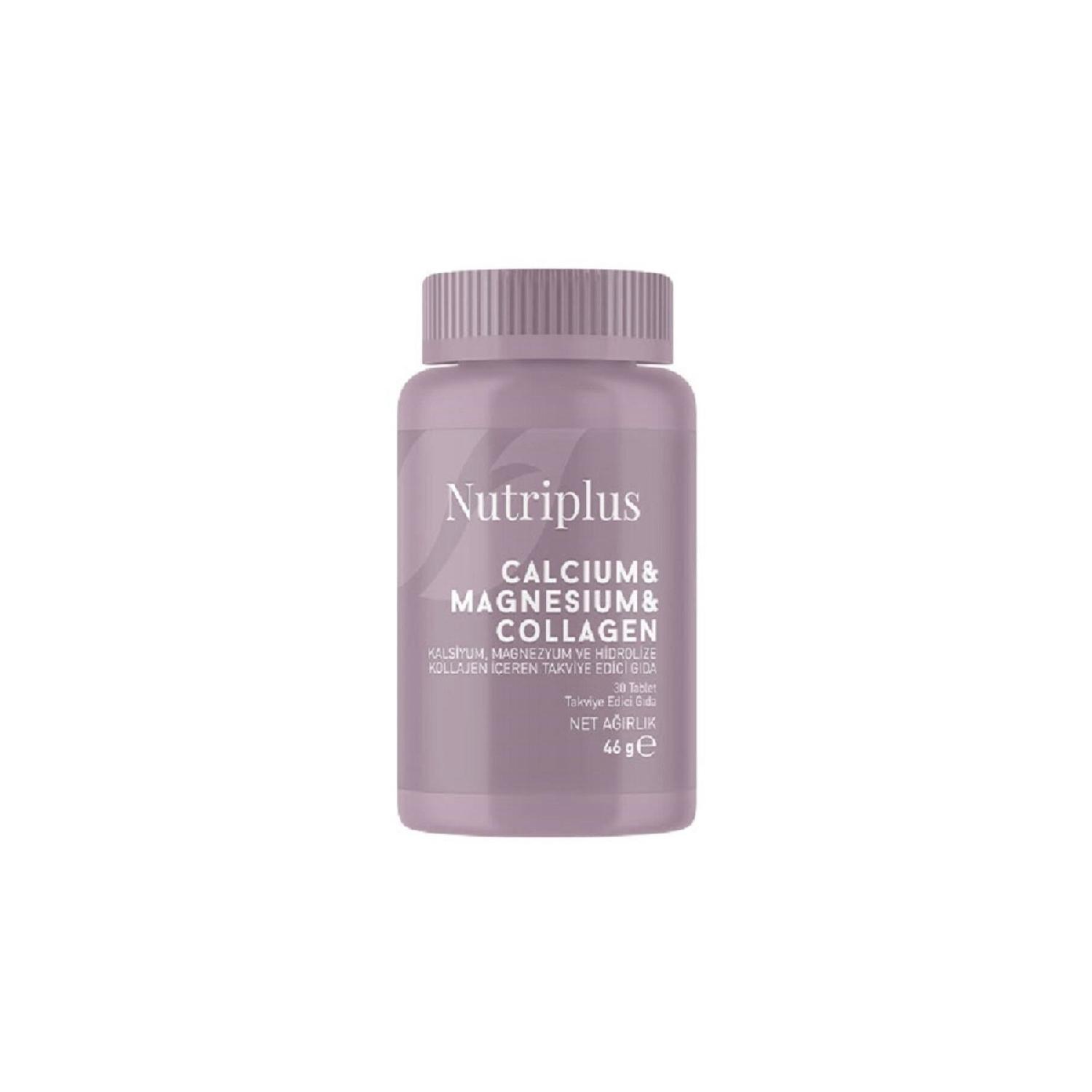 

Nutriplus Calcium Magnesium And Hydrolyized Collagen Reinforcing Food 30 Tablets