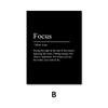Minimalist Black and White Inspirational Quotes Poster - Modern Print Canvas Wall Art - Nordic Style Decor Frameless