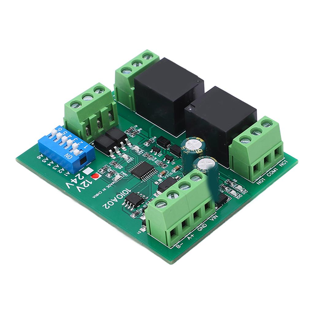 Modul releu 2 canale RS485 Placă de control comutator Controler DC 12V Accesoriu pentru echipament