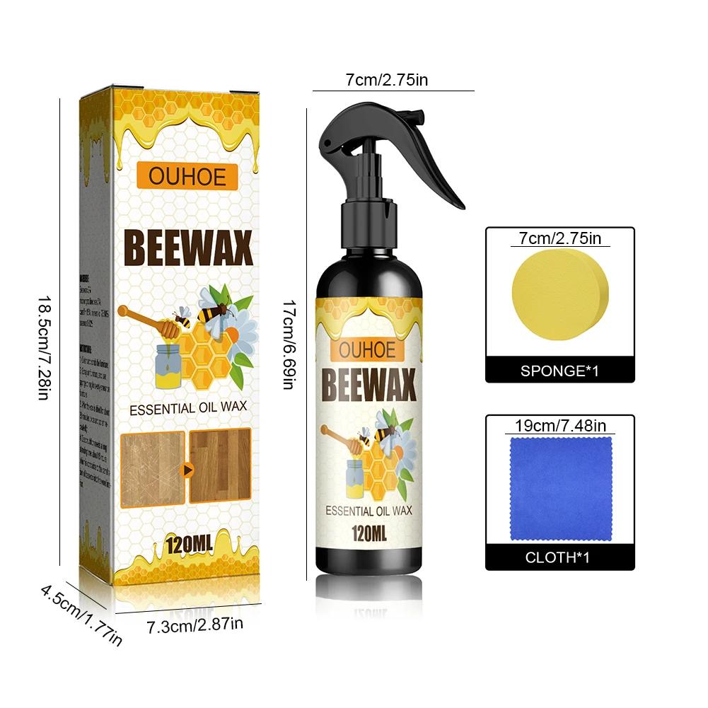Furniture Polishing Beeswax Spray Wooden Protection Stain Remover Maintenance Agent Multipurpose Table Floors Brighten Care Wax