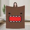Soft Blanket Airplane Travel Domo Kun Throw Blanket Flannel Bedspread For Living Room Print Sofa Bed Cover