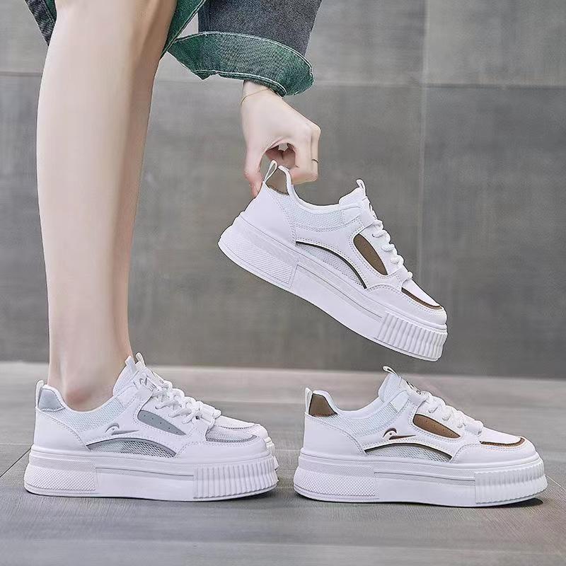 Thick-soled Mesh Surface Shows High Spring and Summer New Casual Board Shoes Niche Net Shoes