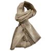 Light Beige Scarf 100% Cotton - 190X33 , Light, Airy, Natural