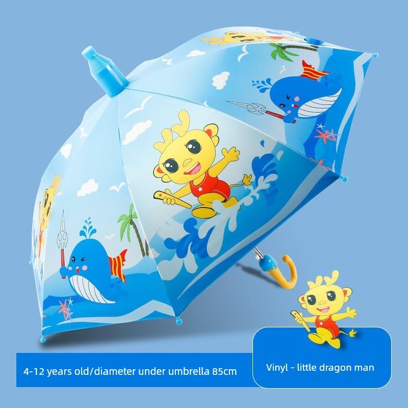 Children's Umbrella with Waterproof Cover, Vinyl Sun Protection, Automatic Sunshade Umbrella for Kindergarten and Primary School Students, Rain or