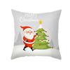 Cartoon Print Christmas Pillow Cover Office Sofa Cushion Pillow Cover Cross-border Home