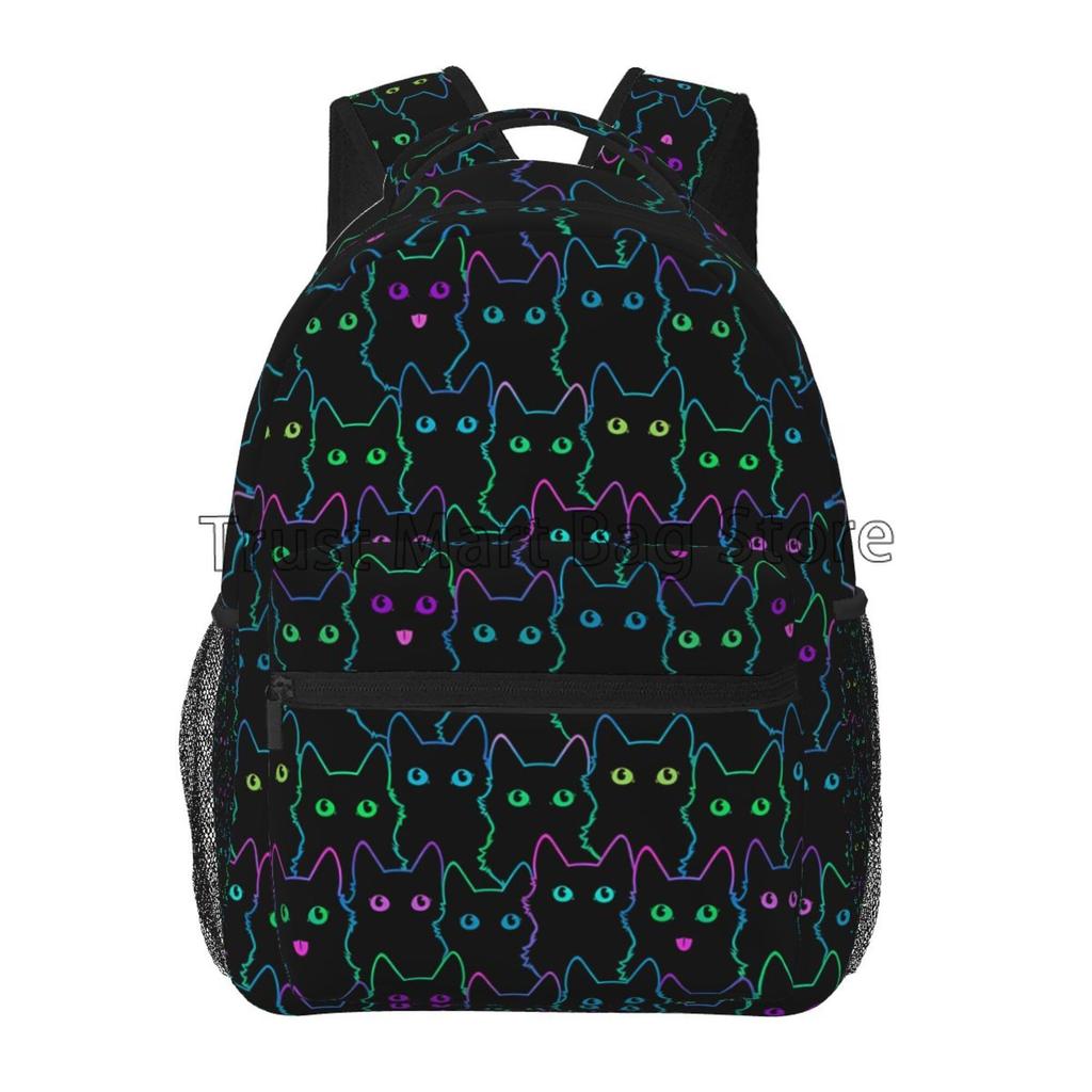 Anime Neko Atsume Women Backpack Cartoon Mochila for Girls Boys Travel Rucksack Cute Cat Printing Shoulder Bag for Teenages