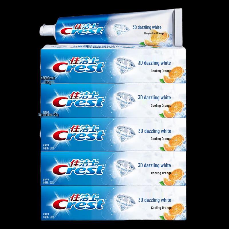 Crest 3D White Toothpaste, Refreshing Ice Orange