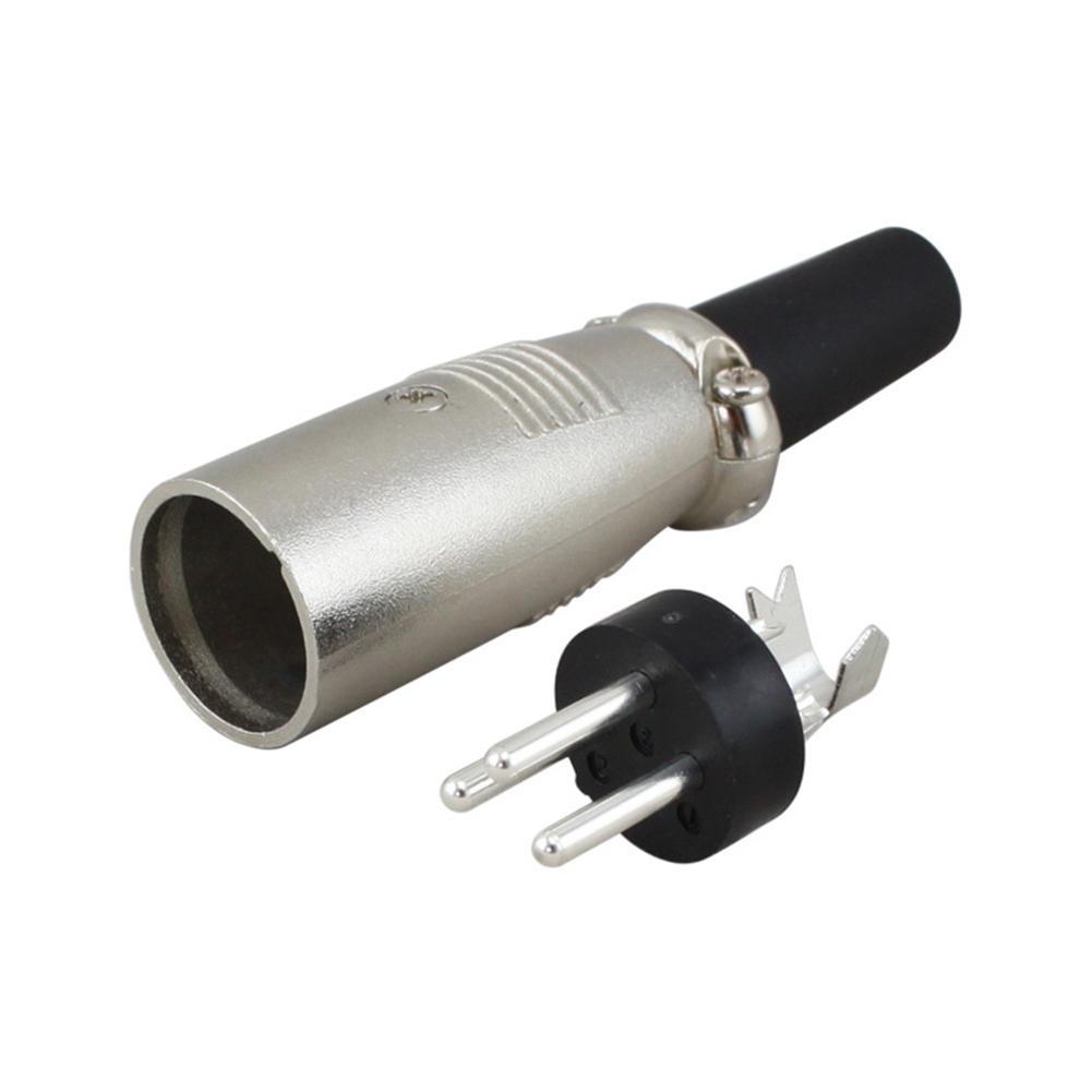 P676 3 Pin Male Plug Head Microphone Cable Mixer Plug