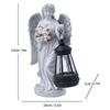 European Angel Lantern Solar Garden Statues LED Angel Waterproof Resin Figurines Outdoor Garden Statue With Lantern