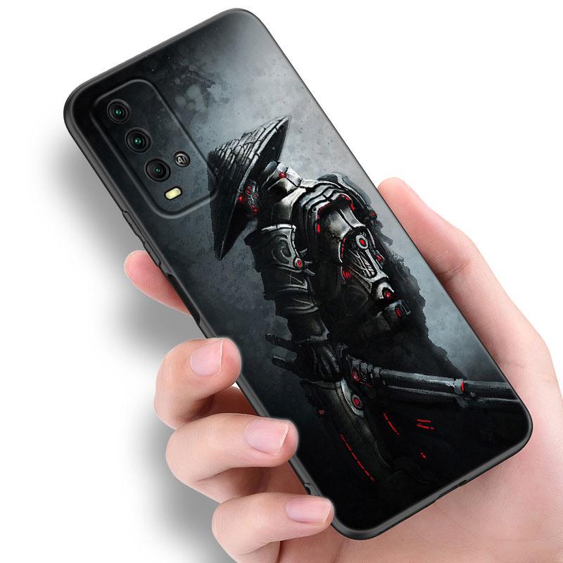 Japanese Samurai Art Phone Case For Xiaomi Redmi Note 5 6 9T K20 K40 K50 Pro 7A 8A 9A 9C 9i 10A 10C A1 S2 Soft TPU Black Cover