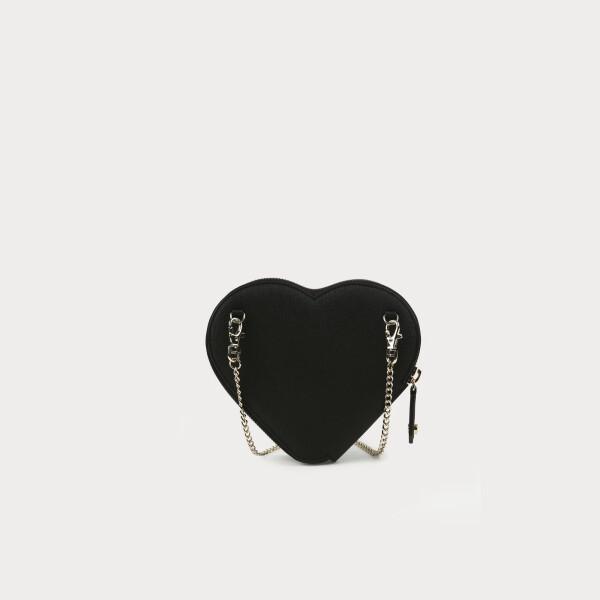 Vivienne Westwood Direct Import Saffiano New Heart Cross Bag Black
