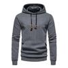 2024 Herren Europäische Größe Kapuzenpullover mit Karo-Jacquard