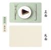 Spot Square Leather Western Food Mat Thermal Insulation Coaster Table Mat Home Dining Table Plate Mat Bowl Printable Tableware