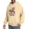 Men's Hooded Sweatshirt, Contrasting Color Sweatshirt, Sports   Casual Jacket