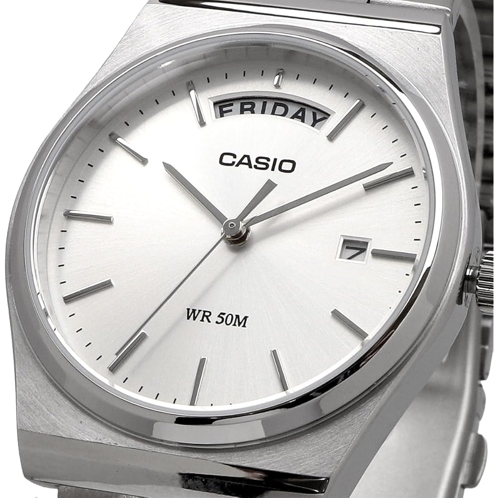 Casio Standard Analog Quartz Men's Watch MTP-B146D-7AV Silver Stainless Steel Water Resistant
