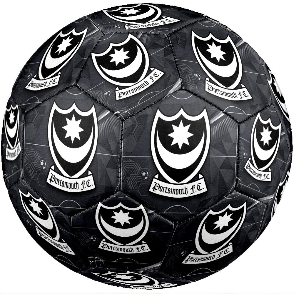 Portsmouth FC Size 5 Standard Football Durable Training Match Soccer Ball for Adult Outdoor Sports