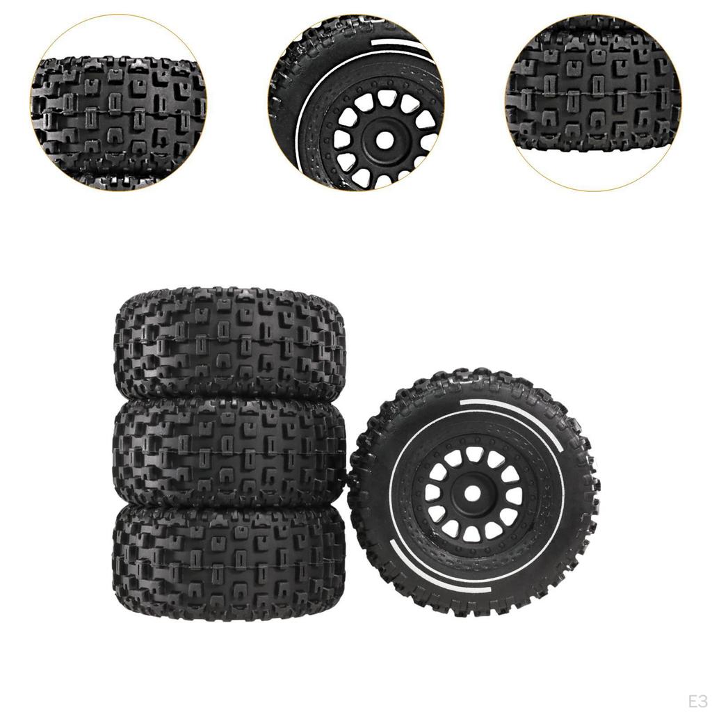 4 Pcs RC Car Tires with Practical Replacement Functions