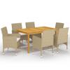Day and Night - Day and Night Beige 7-Piece Garden Dining Set