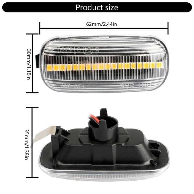 Easy Install LED Light High-Performances Turn Signal Lights Plugs & Play LED Light Quick Fixing for German Vehicles 