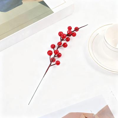 Holiday Artificial Red Berry Stem Decoration