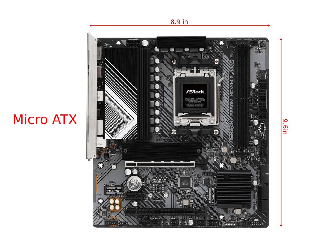 ASRock Motherboard AMD Ryzen 7000 Serie CPU Kompatibel B650 Micro ATX Motherboard Japanischer Händler B650M-HDV/M.2 (Sockel AM5) [Offizielles Produkt]