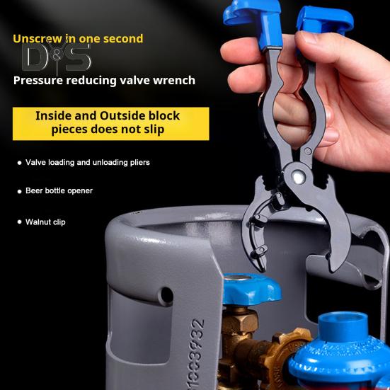 Klucz do butli gazowej Rękojeść antypoślizgowa Regulowany Wielofunkcyjny Klucz do butli Kanistra Reduktor ciśnienia Klucz płaski