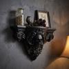 3D Printing Halloween Skull Wall Mount Shelf Vintage Style Art Skull Wall Rack  Crystal Storage