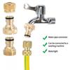 1/2'' 3/4'' 5/8" 1'' Brass Tap Quick Connecter 16Mm 20Mm Copper Hose Coupling Adapter Garden Watering Gun Water Stop Fittings
