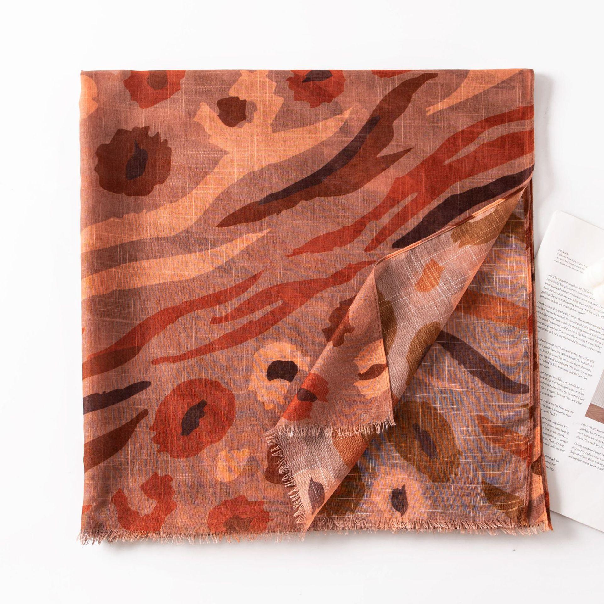 Silk scarf women s spring summer thin scarf creative ethnic style printed scarf women s travel beach towel shawl 190*90