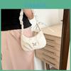 Trendy New Moon Bag With Unique Butterfly Design Available In Black Silver And White