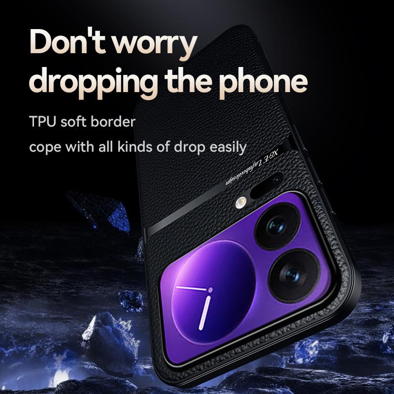 High Grade Luxury Magnetic Car Holder Leather Case For Xiaomi 17 Pro Max Silicone Protective For  Xiaomi Mi 17 17 Pro Back Cover