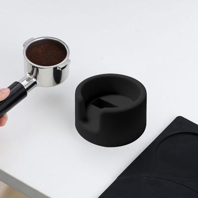 Universal Silicone Coffee Tamper Station Thickened Anti-Slip Coffee Tamper Base Mini Wear-resistant Coffee Tamper Mat Water Bar