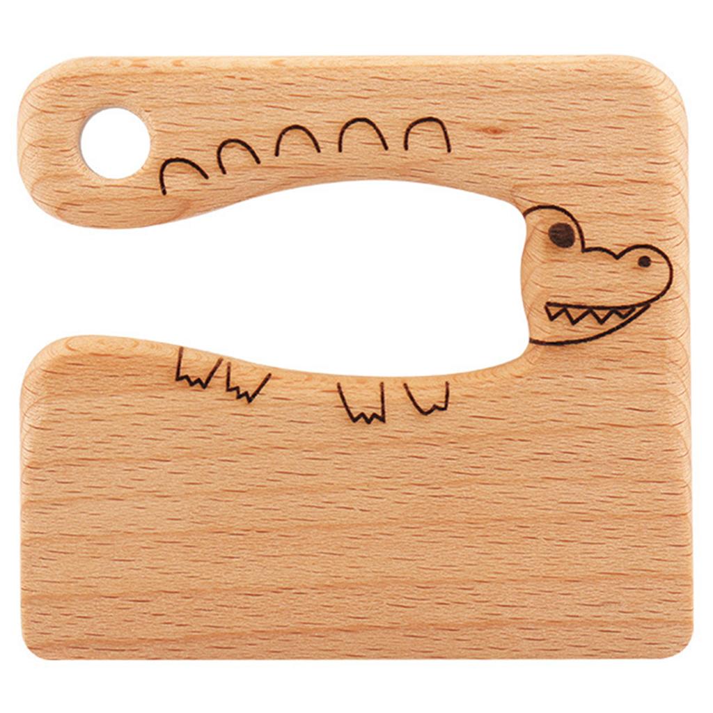 Wooden Kids Kitchen Tools Children's Safe Knives Kids Junior Cooking Utensils For Cooking Cutting Veggies Fruits