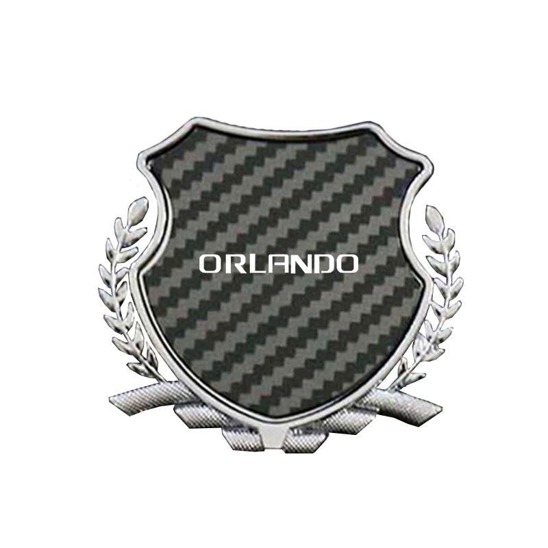 Custom Zinc Alloy Car Fender Emblem Metal Side Window Badge For Chevrolet Orlando Logo Exterior Modification Decor Accessories